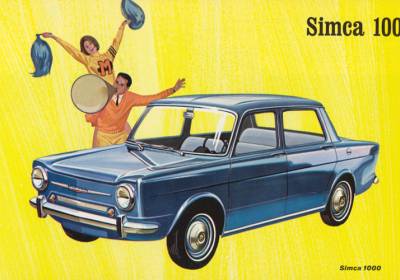 Simca 1000 oli suosittu automalli Suomessa.